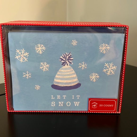 20 LET IT SNOW Holiday Boxed Cards & Envelopes - Picture 2 of 3